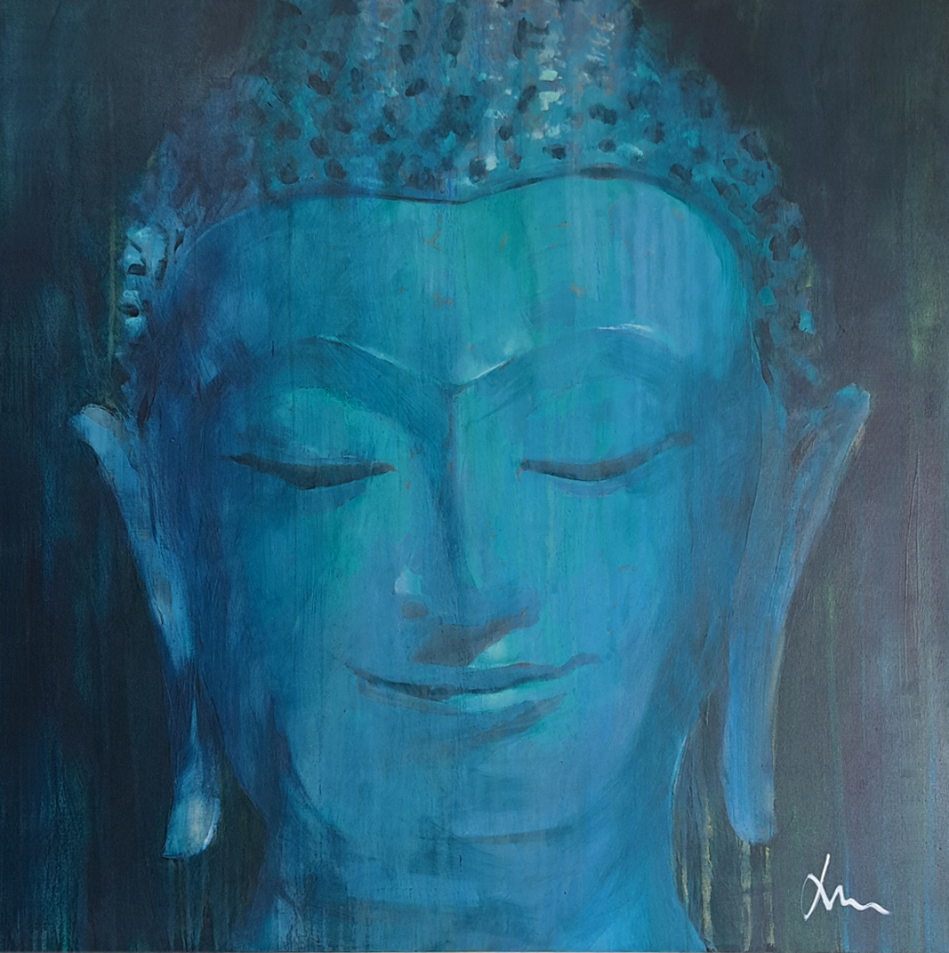 Tranquil Blue Buddha